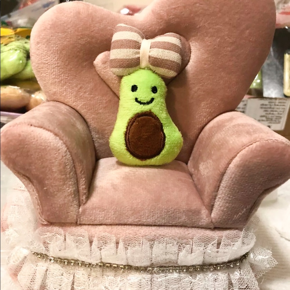 Avocado doll mini handmade bow cute gift miniature